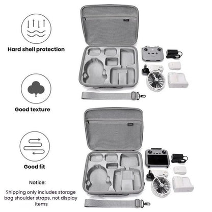 BKANO For DJI Flip Smooth Flying Tri-Power Kit Storage Bag Shock Absorbing Storage Case Backpack, For RC 2 With Screen, For Normal RC N3