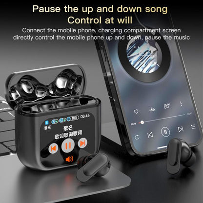 1.9 Inch TFT Full-Color Touchscreen Wireless 5.4 Earbuds ANC+ENC Noise Reduction In-Ear Sports Earphones