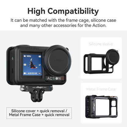 محول واجهة مزدوج لحامل مغناطيسي معدني سريع الفك لـ DJI Action 5 Pro / 4 / 3 aMagisn