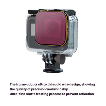 For GoPro 5/6 PGYTECH Deep Diving Snorkeling Filter Waterproof Case