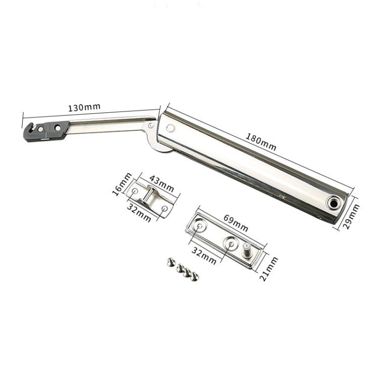 Cabinet Door Upper Flap Support Rod Folding Spring Hinge Adjustable Pneumatic Rod, Randomly Stop