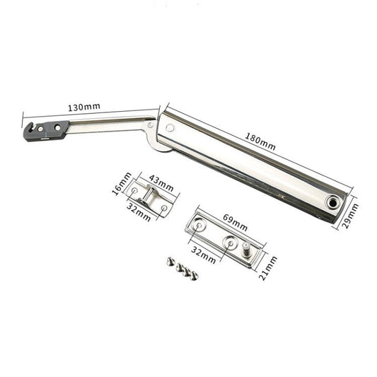 Cabinet Door Upper Flap Support Rod Folding Spring Hinge Adjustable Pneumatic Rod, Randomly Stop