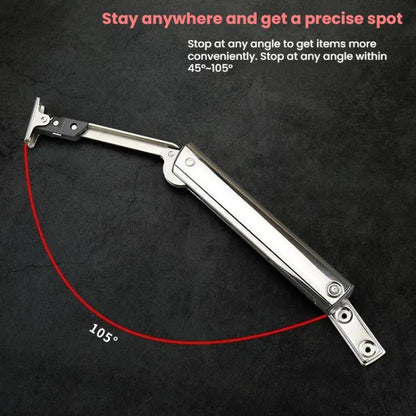 Cabinet Door Upper Flap Support Rod Folding Spring Hinge Adjustable Pneumatic Rod, Randomly Stop