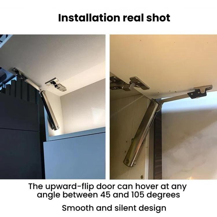 Cabinet Door Upper Flap Support Rod Folding Spring Hinge Adjustable Pneumatic Rod, Randomly Stop