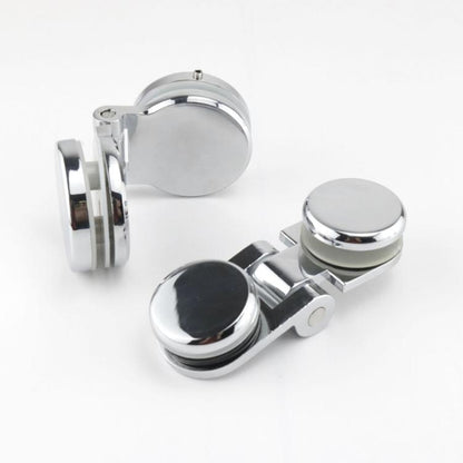 Frameless Glass Door Hinge Display Wine Cabinet 180 Degree Window Door Round Hinge, Single Side Small, Single Side Large, Bilateral Small, Bilateral Large