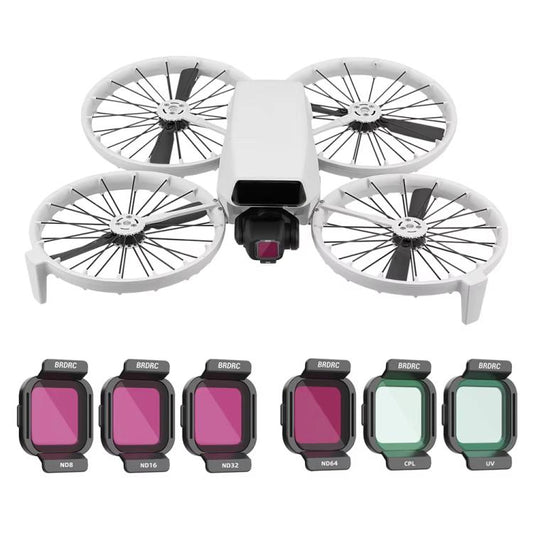 ملحقات عدسات واقية لمرشحات عدسة DJI Flip BRDRC، UV، CPL، ND8، ND16، ND32