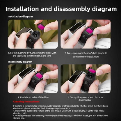 For DJI Flip BRDRC Lens Filters Protective Lens Accessories, UV, CPL, ND8, ND16, ND32