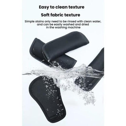 Baby Stroller Seat Belt Shoulder Guard, Black Regular, Black Nylon Patch, Black Crotch Protector, Black Regular 3pcs /Set, Black Nylon 3pcs /Set