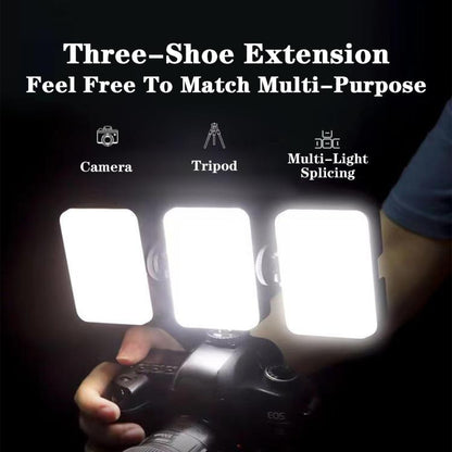 Selfie Fill Light 3 Color Temperature Clip On Lamp with PTZ & Tripod Kit