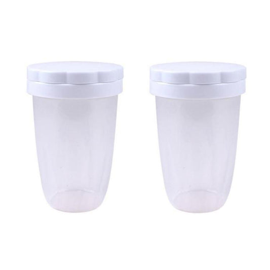 2pcs Plastic Baking Cocoa Powder Sprinkler Flour Sifter