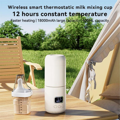 Portable Wireless Baby Bottle Warmer 400ml Adjustable Temperature Travel Thermos, Type-C Fast Charging, CT01 10000 mAh, CT01 18000 mAh