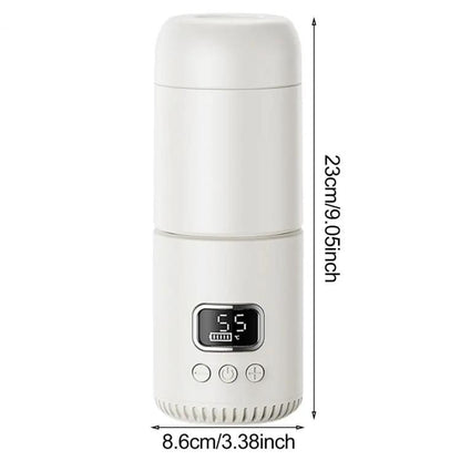 Portable Wireless Baby Bottle Warmer 400ml Adjustable Temperature Travel Thermos, Type-C Fast Charging, CT01 10000 mAh, CT01 18000 mAh