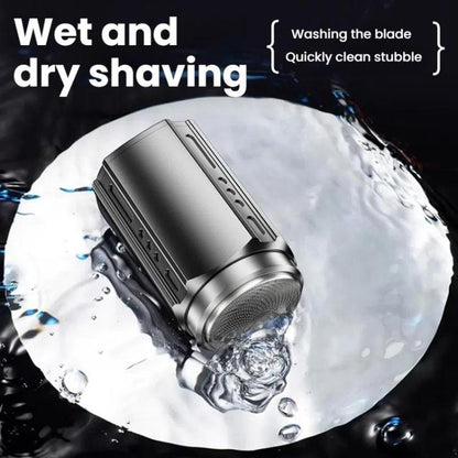 Portable Electric Shaver for Men with LCD Display – Travel-Friendly Mini Shaver, USB Type-C Fast Charging, Waterproof & Washable Design, 6-blade Head Dark Metallic Gray, Floating Blade Dark Metallic Gray, 6-blade Head Black, Floating Blade Black