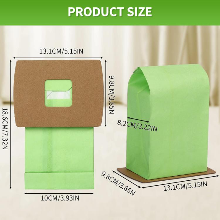For Oreck BB Vacuum Cleaner Replacement Paper Bag Filter Dust Collection Bag, 10pcs