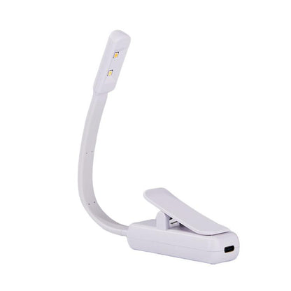 Portable Book Clip Lamp Dormitory Eye Protector Table Lamp Bedroom Night Lights, Battery Model White, Battery Model Black, Charging Model White, Charging Model Black