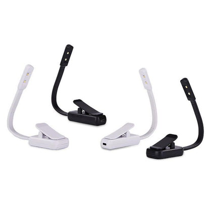 Portable Book Clip Lamp Dormitory Eye Protector Table Lamp Bedroom Night Lights, Battery Model White, Battery Model Black, Charging Model White, Charging Model Black
