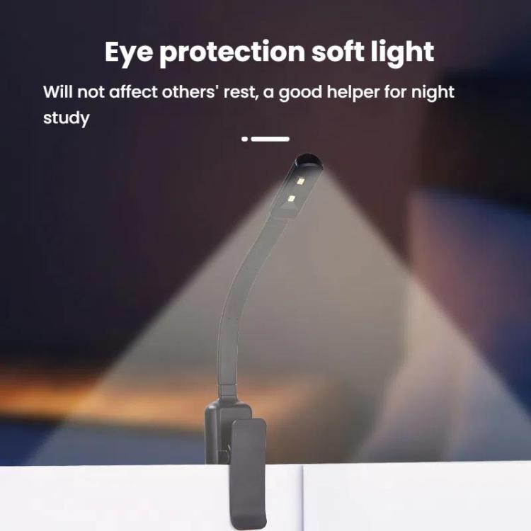 Portable Book Clip Lamp Dormitory Eye Protector Table Lamp Bedroom Night Lights, Battery Model White, Battery Model Black, Charging Model White, Charging Model Black