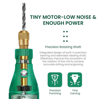 5-speed Mini Electric Grinder Micro Drill Metal Glass Ceramic Grinding Carving Cutting And Polishing Tools, 137pcs /Set, 26pcs /Set