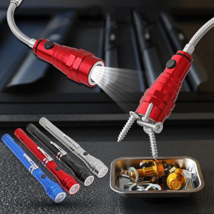 170mm-565mm 3LEDs Light Bendable Telescopic Multifunctional Picker Auto Repair Screw Tool, 170mm-565mm