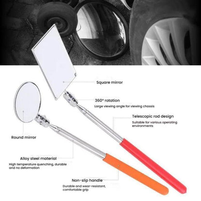 Stainless Steel Universal Rotating Telescopic Folding Viewfinder, Round 30mm, Orange 50mm, Square 85x52mm, Square with Light 65x40mm, Dual-color Round 30mm