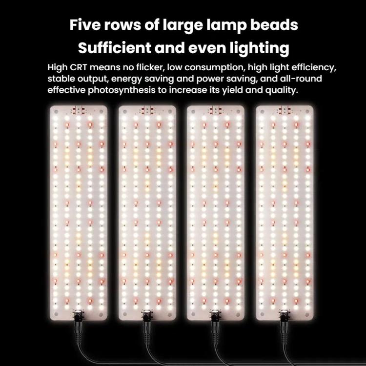 مصباح نمو النباتات الداخلي المتوازي LED ذو الإضاءة الباردة، رأس واحد، رأسان، ثلاثة رؤوس، أربعة رؤوس