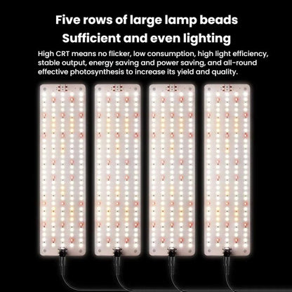 مصباح نمو النباتات الداخلي المتوازي LED ذو الإضاءة الباردة، رأس واحد، رأسان، ثلاثة رؤوس، أربعة رؤوس