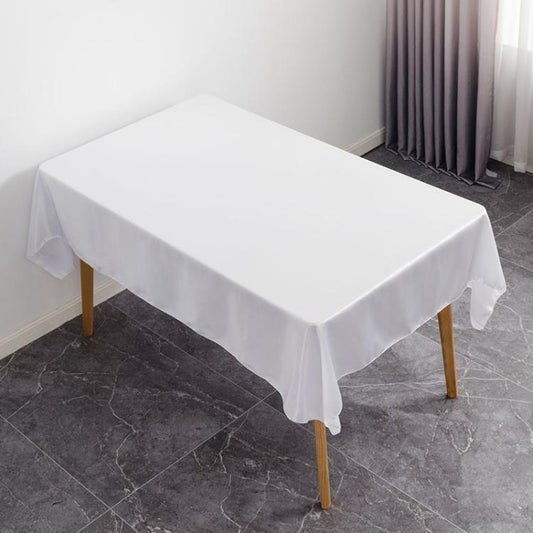 Solid Color Rectangle Glossy Table Cloth For Hotel Banquet Wedding Decoration Satin Tablecloths, 150x150cm, 145x200cm, 147x259cm, 150x300cm