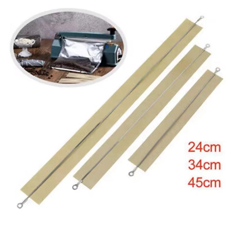 5pcs /Pack Impulse Sealer Spare Repair Parts Heat Seal Strips Replacement, 200mm, 300mm, 400mm