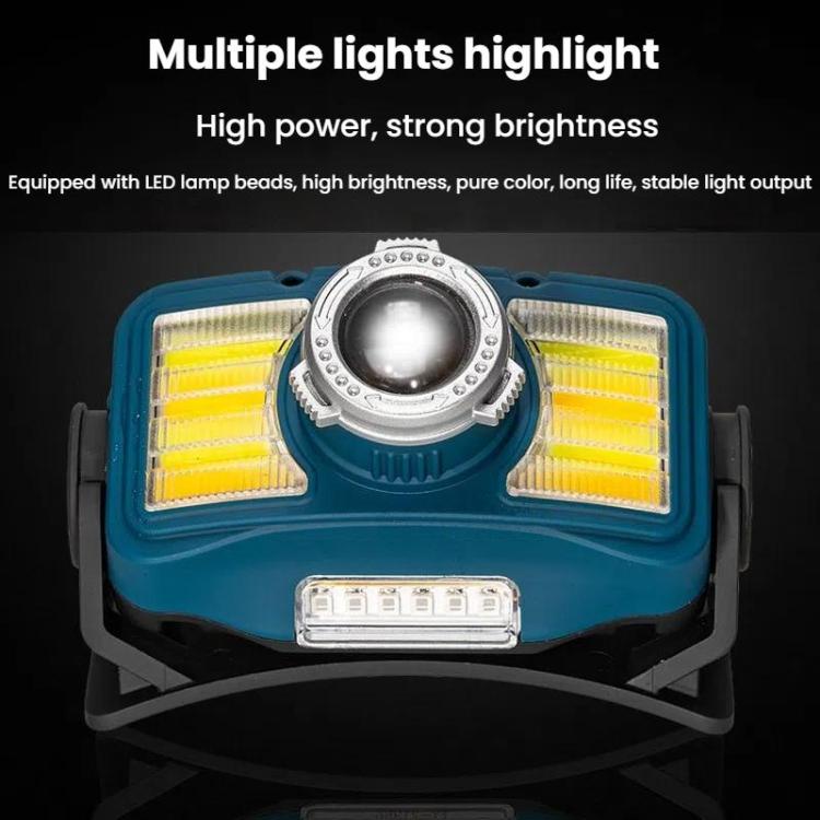 E-SMARTER W6100A LED Mini Wave Sensor Headlamp COB Outdoor Adventure Fishing Bright Headlamp