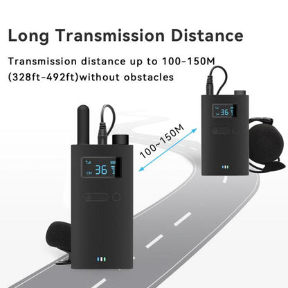 2.4G Wireless Office Conference Tour Guide Explainer One-Way One-To-Many Explainer Microphone