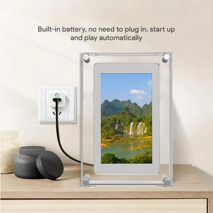 10.1 inch Transparent Acrylic Digital Photo Frame Video Picture Music Player Electronic Album Gift