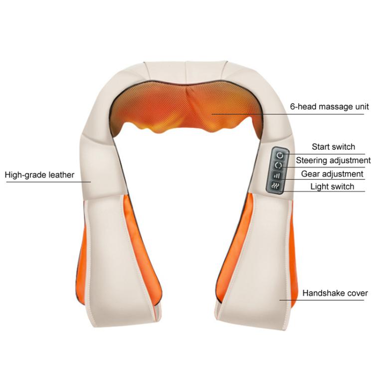 Car Household Massage Shawl Heated Shoulder And Cervical Massager, US Plug, EU Plug, UK Plug