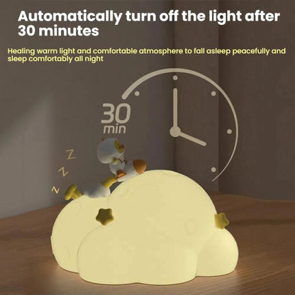 ICARER FAMILY IF-YD04 Cartoon Silicone Night Light Ornaments Astronaut Moon Lamp