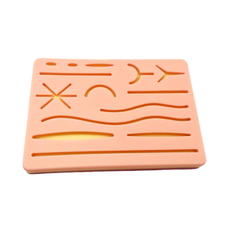 Surgical Silicone Wound Suture Skin Practice Pad Simulated Silicone Skin Model, FH2311009