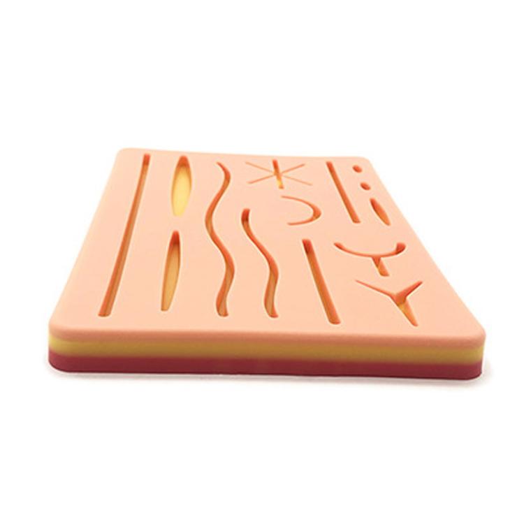 Surgical Silicone Wound Suture Skin Practice Pad Simulated Silicone Skin Model, FH2311009
