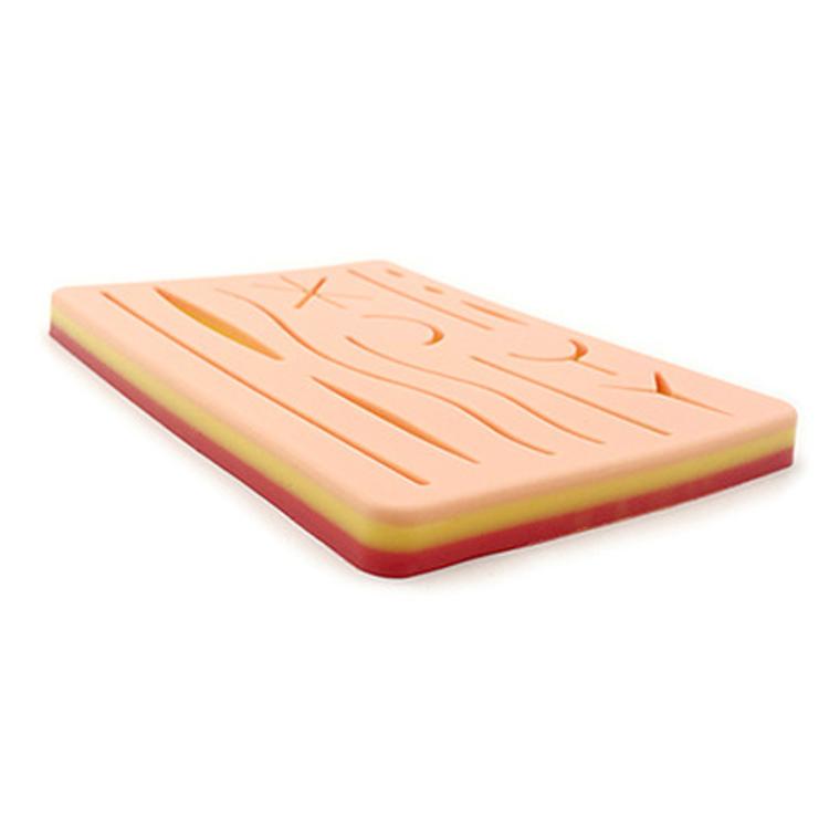 Surgical Silicone Wound Suture Skin Practice Pad Simulated Silicone Skin Model, FH2311009