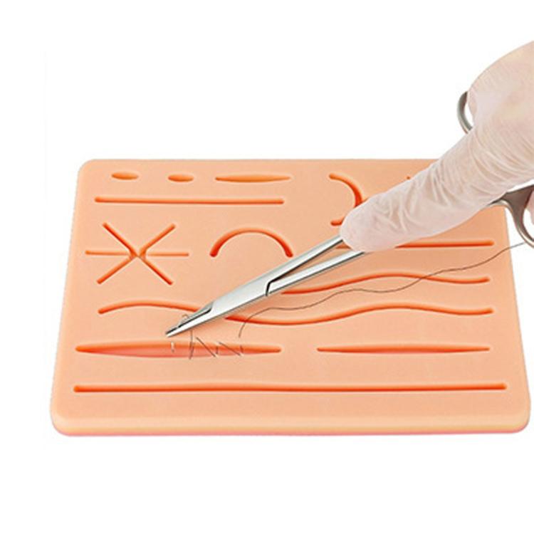 Surgical Silicone Wound Suture Skin Practice Pad Simulated Silicone Skin Model, FH2311009