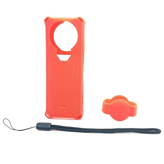 For Insta360 X5 Camera Silicone Cover Case With Lens Cap Shockproof Protective Shell
