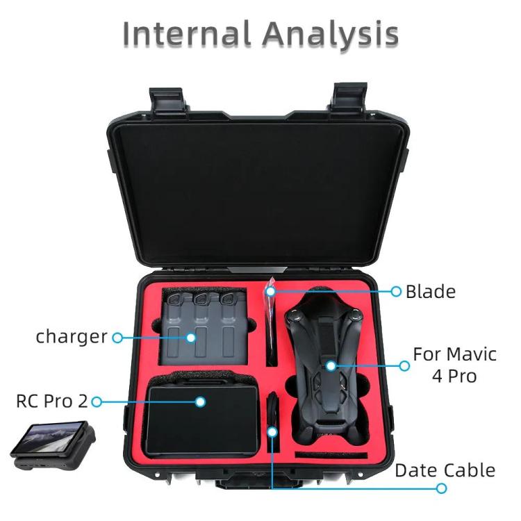 حقيبة تخزين مقاومة للانفجار مع حزام كتف لطائرة DJI Mavic 4 Pro Creator Combo RC Pro 2