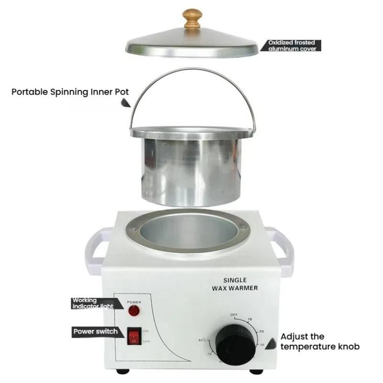 Chocolate Melt Machine Temperature Control Hand Wax Machine Hand Heat Stirring Tool, Single Pot, Double Pots