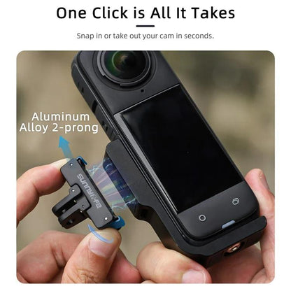 لـ Insta360 X5 / X4 Sunnylife X4-ZJ826 حامل تحويل على شكل حرف L ملحق توسيع محول مغناطيسي، X4-ZJ826
