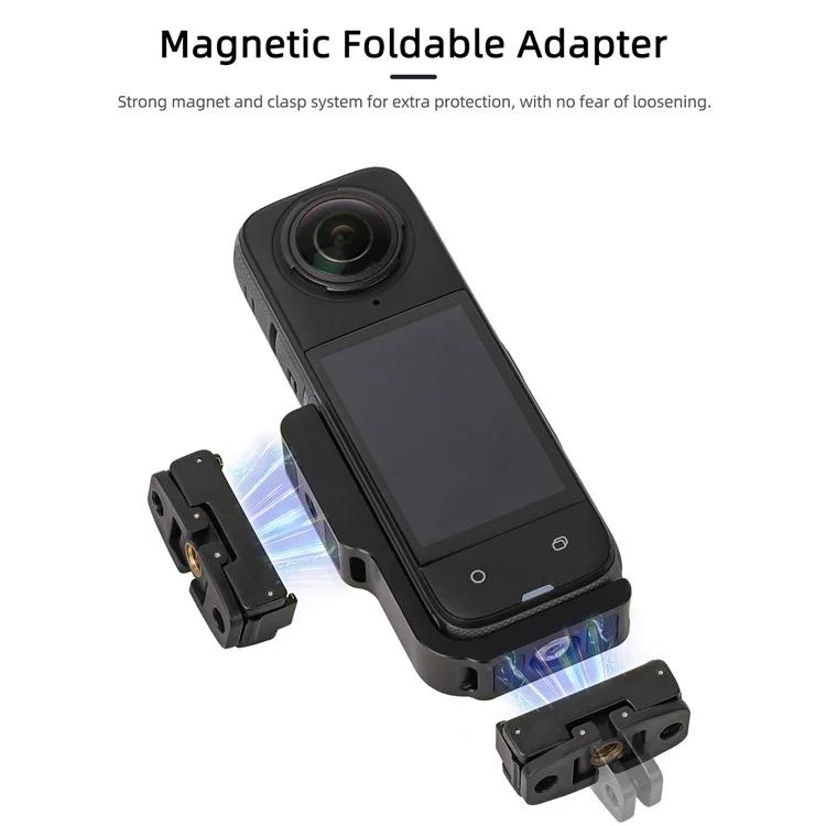 لـ Insta360 X5 / X4 Sunnylife X4-ZJ826 حامل تحويل على شكل حرف L ملحق توسيع محول مغناطيسي، X4-ZJ826