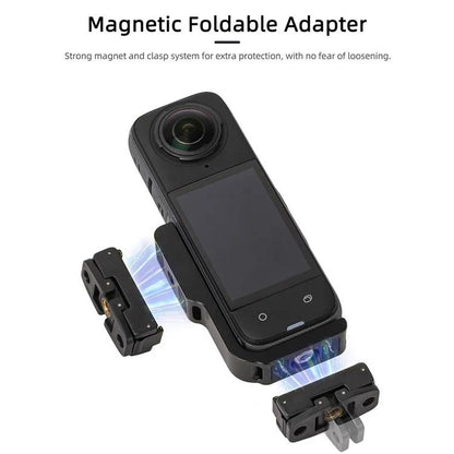 لـ Insta360 X5 / X4 Sunnylife X4-ZJ826 حامل تحويل على شكل حرف L ملحق توسيع محول مغناطيسي، X4-ZJ826