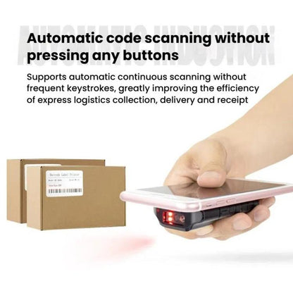 Cell Phone Back Clip Portable Wireless Bluetooth Scanner