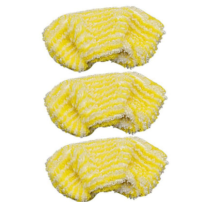 For Karcher Easyfix SC1 SC2 SC3 SC4 SC5 SV7 Steam Mop Replacement, 3pcs /Pack  Flat Mop Attachments, 3pcs /Pack Mop Pads