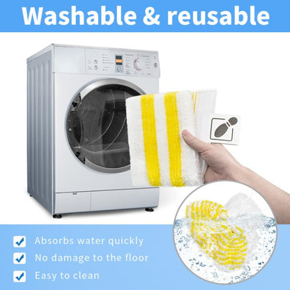 For Karcher Easyfix SC1 SC2 SC3 SC4 SC5 SV7 Steam Mop Replacement, 3pcs /Pack  Flat Mop Attachments, 3pcs /Pack Mop Pads