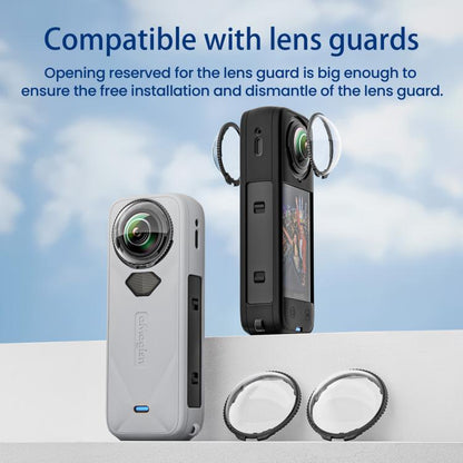 ملحقات حماية كاميرا الحركة Insta360 X5، جراب aMagisn للجسم وغطاء عدسة أسود، جراب aMagisn للجسم وغطاء عدسة رمادي، جراب aMagisn للجسم أسود، جراب aMagisn للجسم رمادي