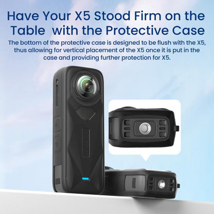 ملحقات حماية كاميرا الحركة Insta360 X5، جراب aMagisn للجسم وغطاء عدسة أسود، جراب aMagisn للجسم وغطاء عدسة رمادي، جراب aMagisn للجسم أسود، جراب aMagisn للجسم رمادي