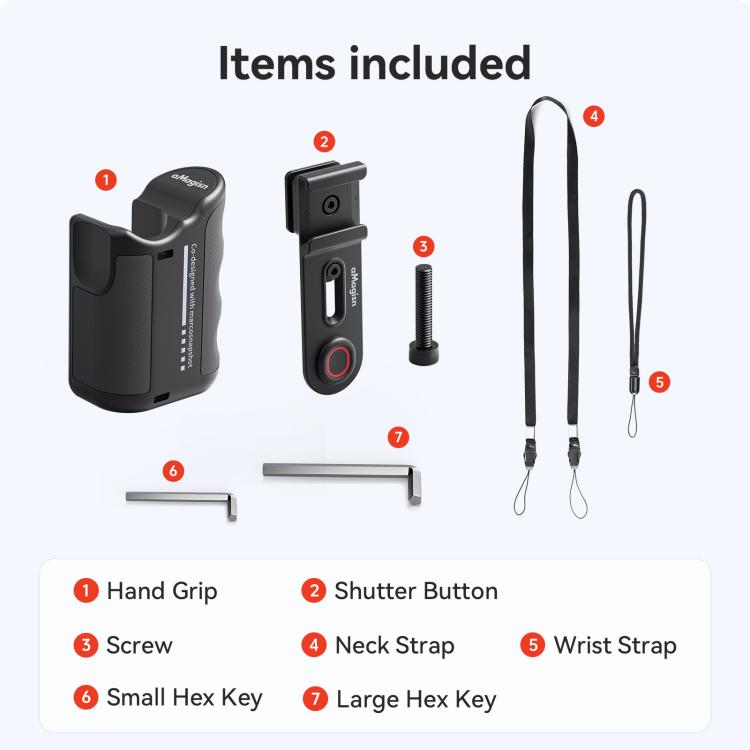 مقبض مجموعة قبضة aMagisn Xplorer لتصوير فيديوهات الشوارع لكاميرات Insta360 وDJI Action وGoPro Hero Series Action، لكاميرات Insta360 وDJI Action وGoPro