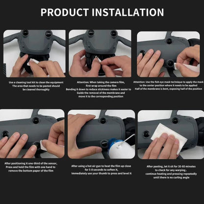 CQT Nano Coating Protective Film for DJI Mavic 4 Pro Lens & Sensor Screen Protector with Hot Air Blower Kit, Screen Film